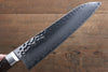 Seisuke VG10 33 Layer Damascus Santoku 180mm Mahogany Handle with Sheath - Seisuke Knife - Slide 5