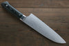 Takeshi Saji VG10 Damascus Santoku 180mm Black Micarta Handle - Seisuke Knife - Slide 2