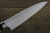 Takeshi Saji Blue Steel No.2 Gyuto 180mm Black Micarta Handle - Seisuke Knife - Slide 4