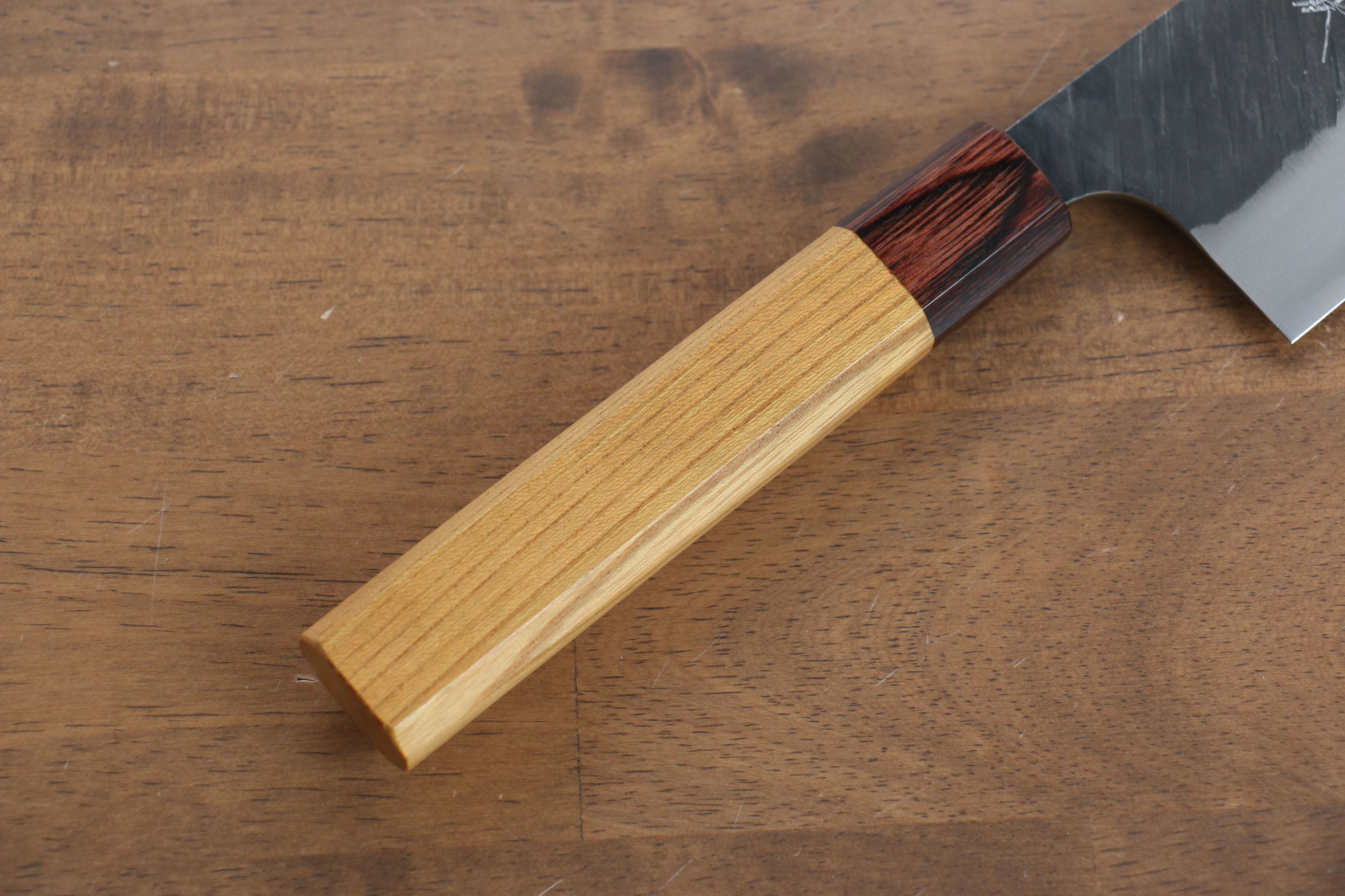 Yu Kurosaki Fujin Blue Super Hammered Gyuto 270mm Keyaki Elm Handle - Seisuke Knife