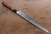 Yu Kurosaki Blue Steel No.2 Mirrored Finish Yanagiba 300mm Chinese Quince Handle - Seisuke Knife