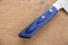 Kunihira Sairyu VG10 Damascus Usuba 165mm Blue Pakka wood Handle - Seisuke Knife - Slide 5