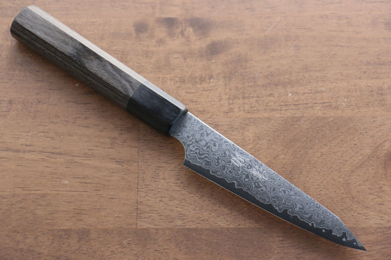 Seisuke VG10 33 Layer Damascus Kiritsuke Petty-Utility 120mm with Gray Pakkawood Handle - Seisuke Knife