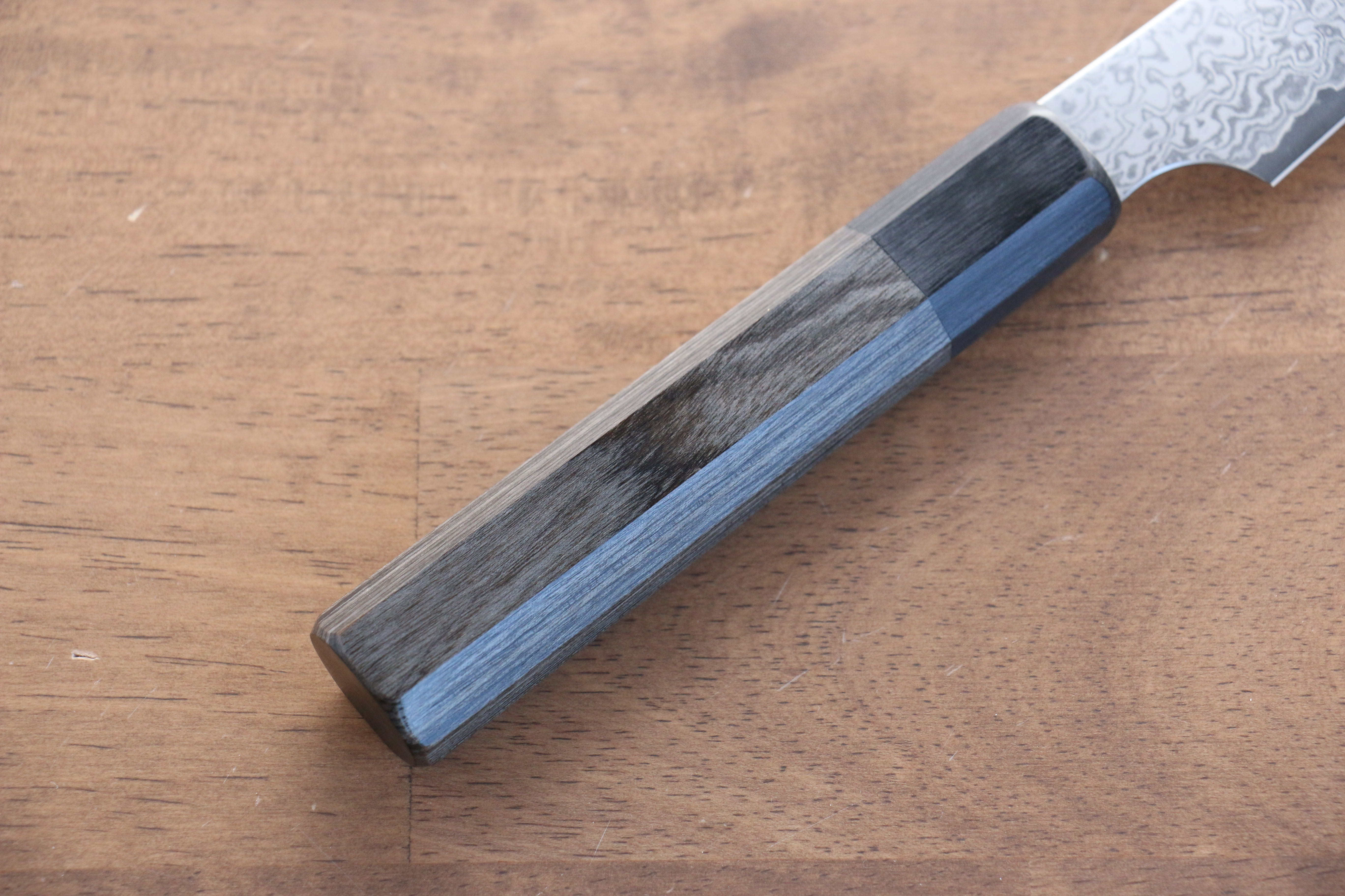 Seisuke VG10 33 Layer Damascus Kiritsuke Petty-Utility 120mm Gray Pakkawood Handle - Seisuke Knife