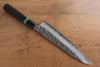 Yu Kurosaki Fujin VG10 Hammered Gyuto 240mm Ebony Wood(With Turquoise Ring) Handle - Seisuke Knife - Slide 2