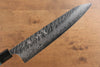Yu Kurosaki Fujin VG10 Hammered Gyuto 240mm Ebony Wood(With Turquoise Ring) Handle - Seisuke Knife - Slide 3
