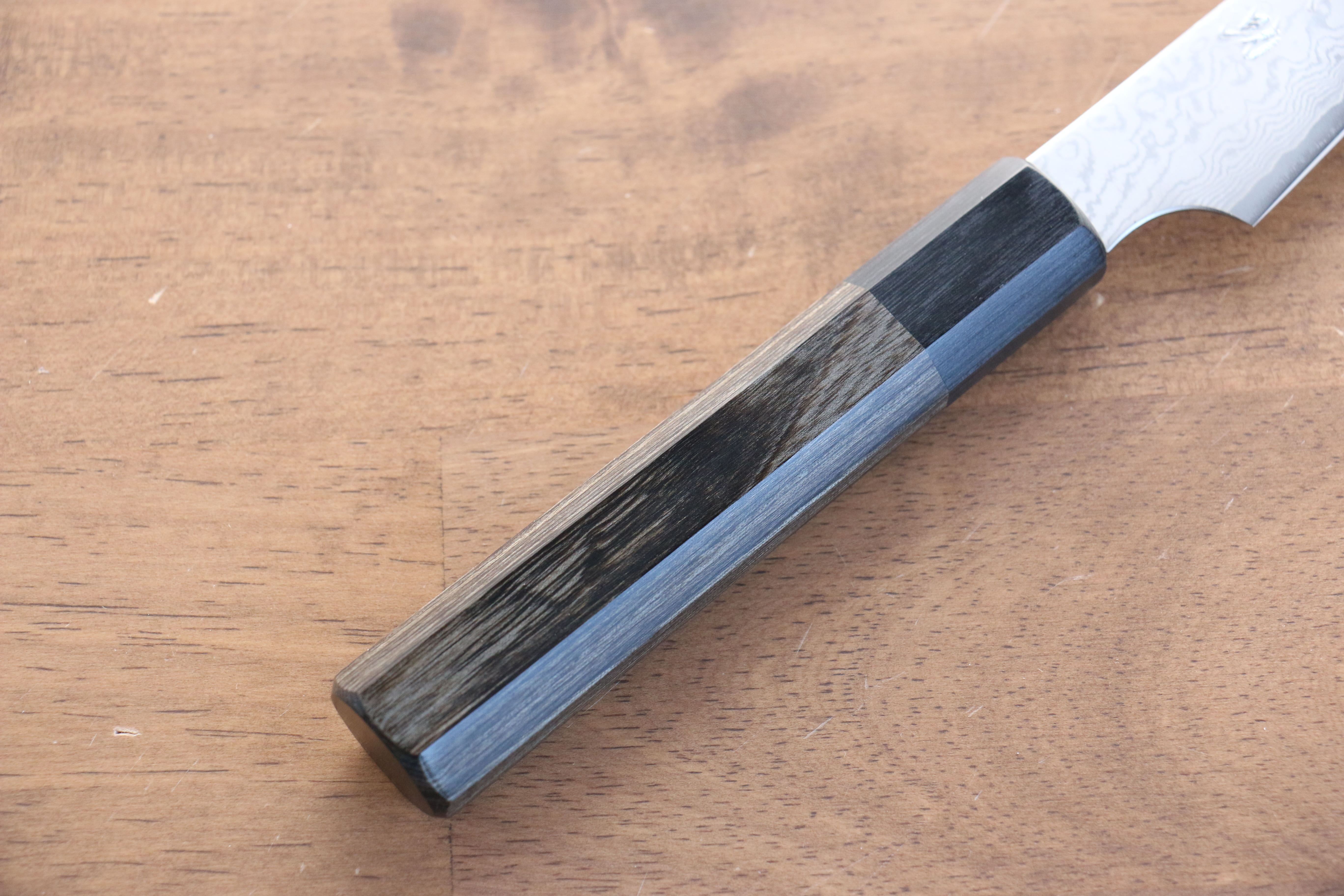 Seisuke VG10 33 Layer Damascus Kiritsuke Petty-Utility 105mm Gray Pakkawood Handle - Seisuke Knife