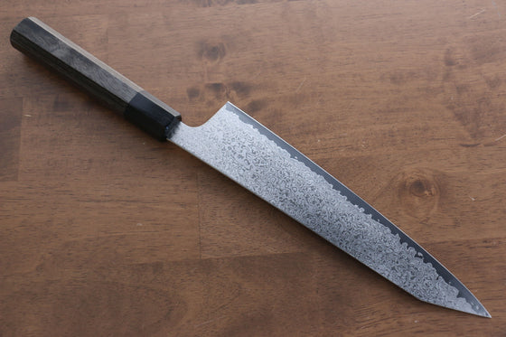 Seisuke VG10 33 Layer Damascus Kiritsuke Gyuto 240mm Gray Pakka wood Handle - Seisuke Knife