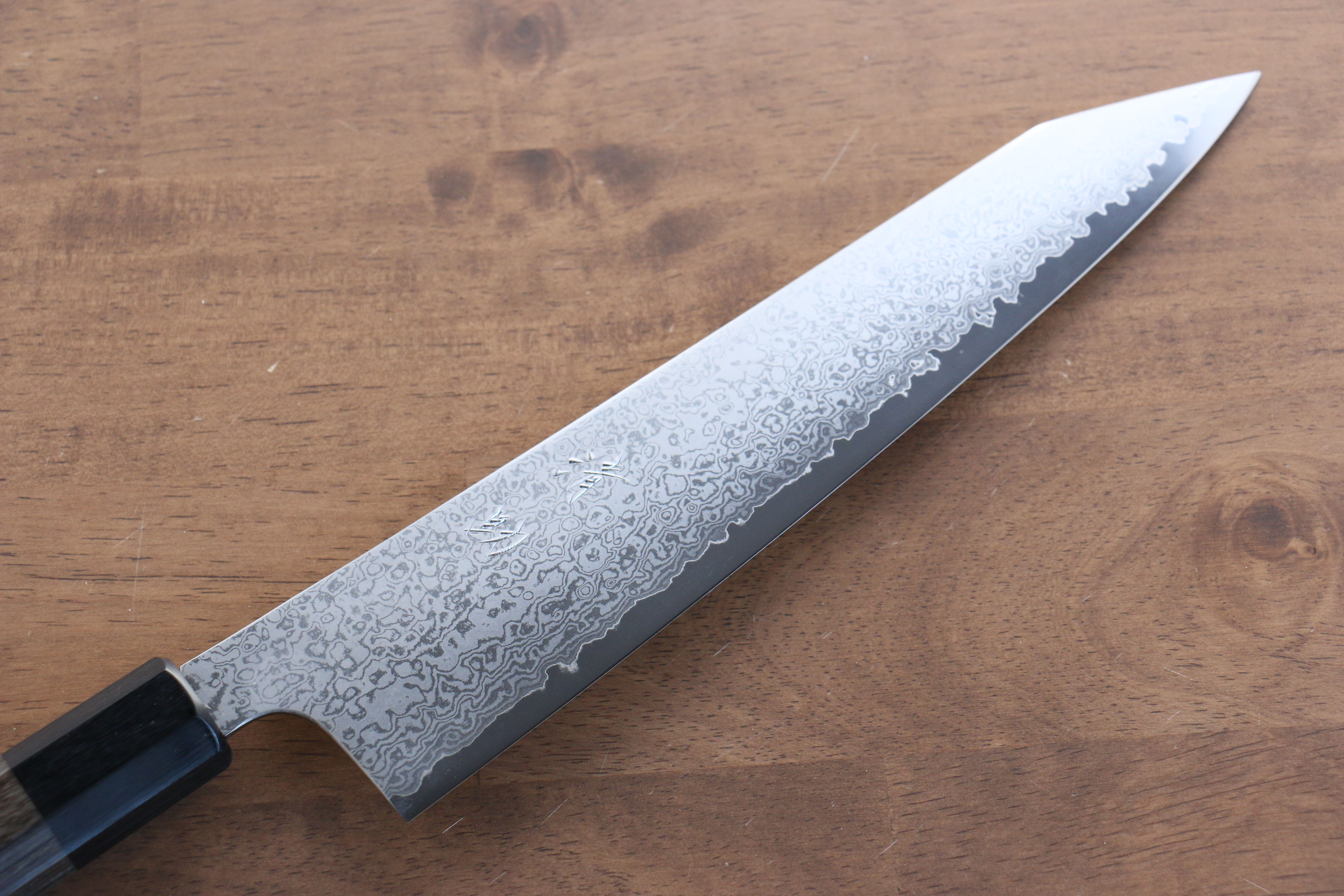 Seisuke VG10 33 Layer Damascus Kiritsuke Gyuto 240mm Gray Pakka wood Handle - Seisuke Knife