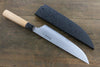 Sakai Takayuki Homura Kogetsu Blue Steel No.2 Gyuto 240mm Yew Tree Handle - Seisuke Knife - Slide 2