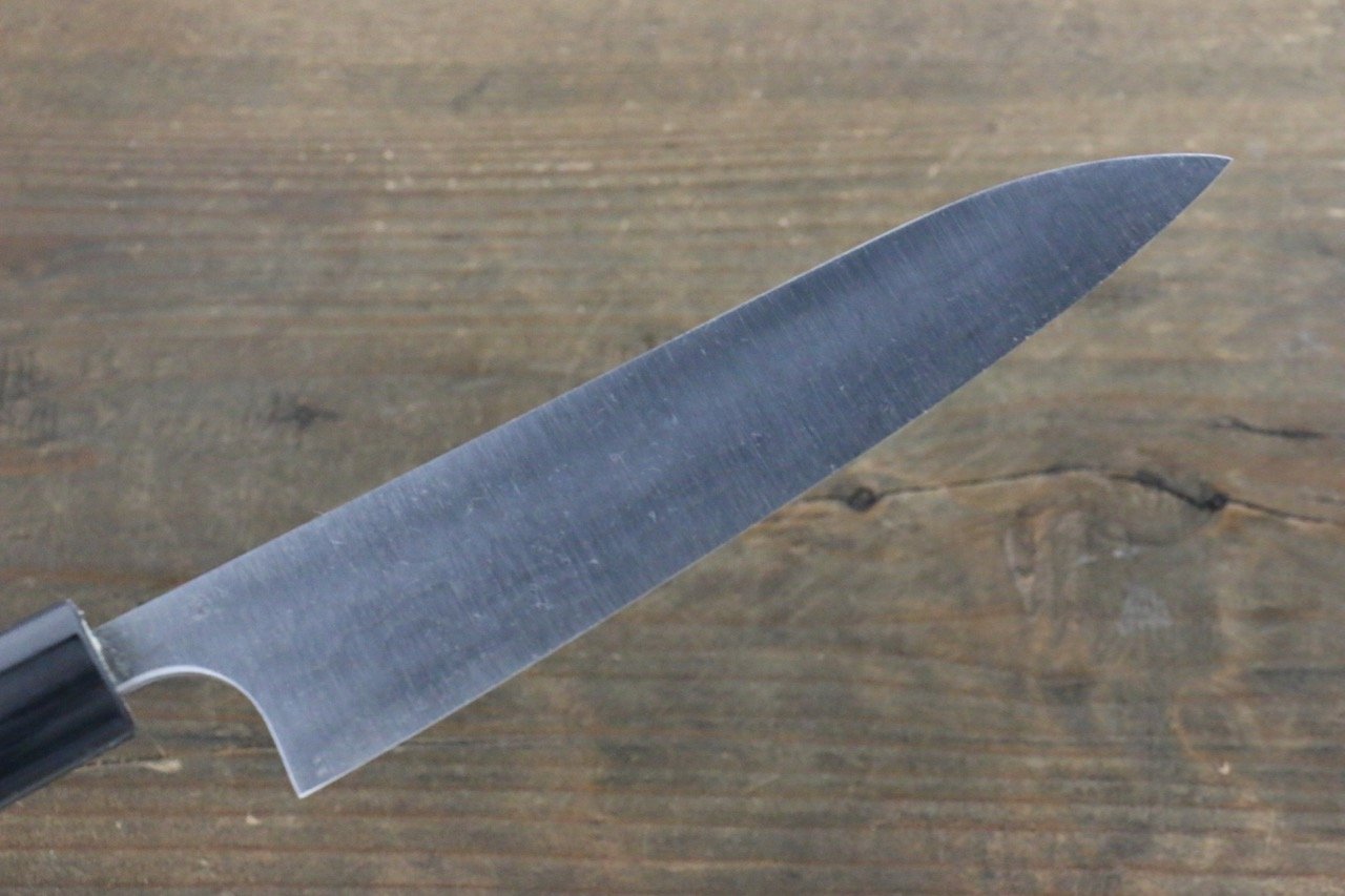 Shungo Ogata White Steel No.2 Damascus Petty-Utility 150mm Shitan Handle - Seisuke Knife