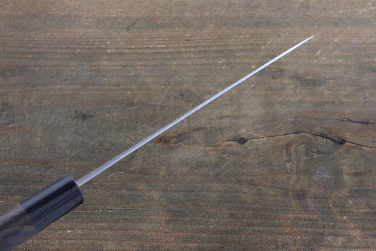 Shungo Ogata White Steel No.2 Damascus Petty-Utility 150mm Shitan Handle - Seisuke Knife
