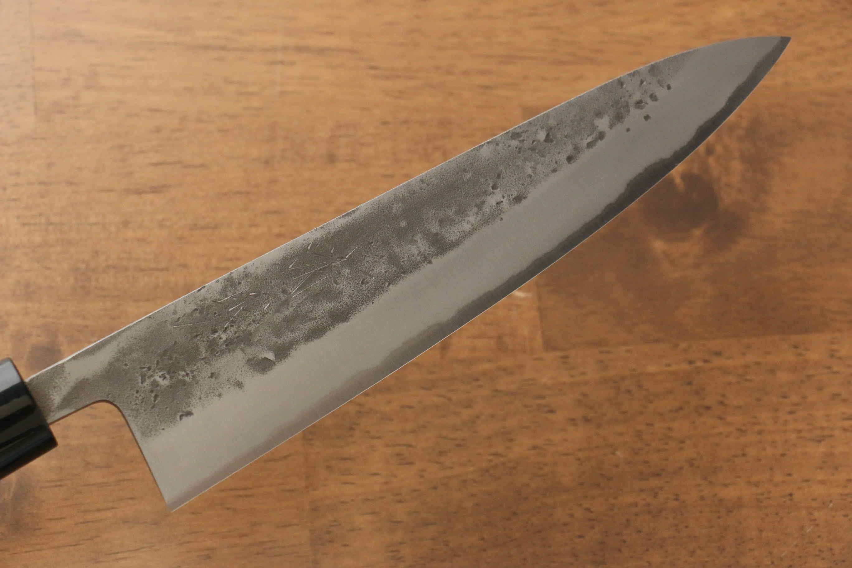 Seisuke Blue Steel No.2 Nashiji Gyuto 180mm Chestnut Handle - Seisuke Knife