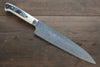 Takeshi Saji SG2 Diamond Finish Damascus Gyuto 210mm Cow Bone Handle - Seisuke Knife - Slide 1