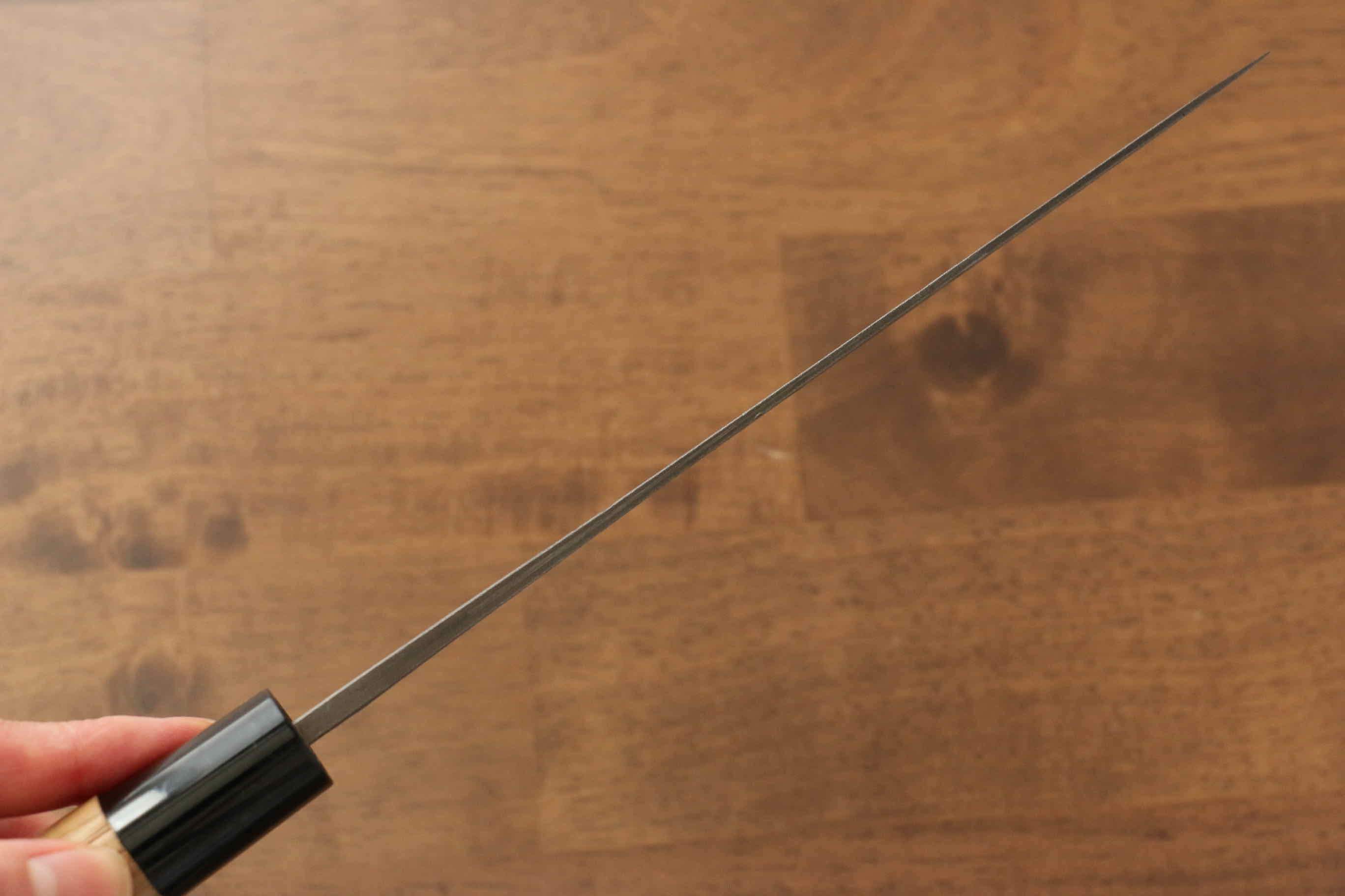 Seisuke Blue Steel No.2 Nashiji Gyuto 180mm Chestnut Handle - Seisuke Knife