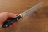 Seisuke Seiten Molybdenum Petty-Utility 150mm Blue Pakka wood Handle with Sheath - Seisuke Knife - Slide 8