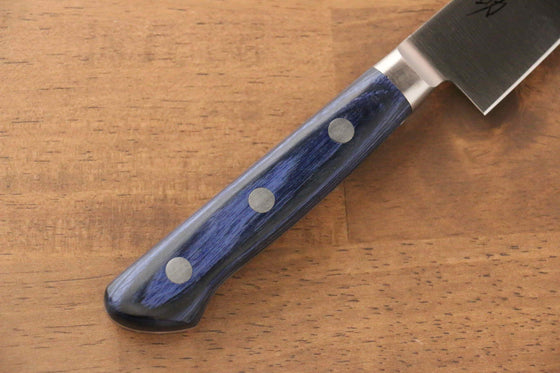 Seisuke Seiten Molybdenum Petty-Utility 150mm Blue Pakka wood Handle with Sheath - Seisuke Knife