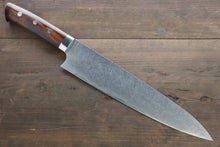  Takeshi Saji SG2 Diamond Finish Damascus Gyuto Japanese Chef Knife 240mm wtih Iron Wood handle - Seisuke Knife