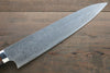 Takeshi Saji SG2 Diamond Finish Damascus Gyuto Japanese Chef Knife 240mm wtih Iron Wood handle - Seisuke Knife