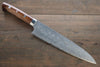 Takeshi Saji SG2 Diamond Finish Damascus Gyuto Japanese Chef Knife 210mm wtih Ironwood Handle - Seisuke Knife - Slide 1