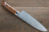 Takeshi Saji SG2 Diamond Finish Damascus Santoku Japanese Chef Knife 180mm wtih Iron Wood handle - Seisuke Knife - Slide 2