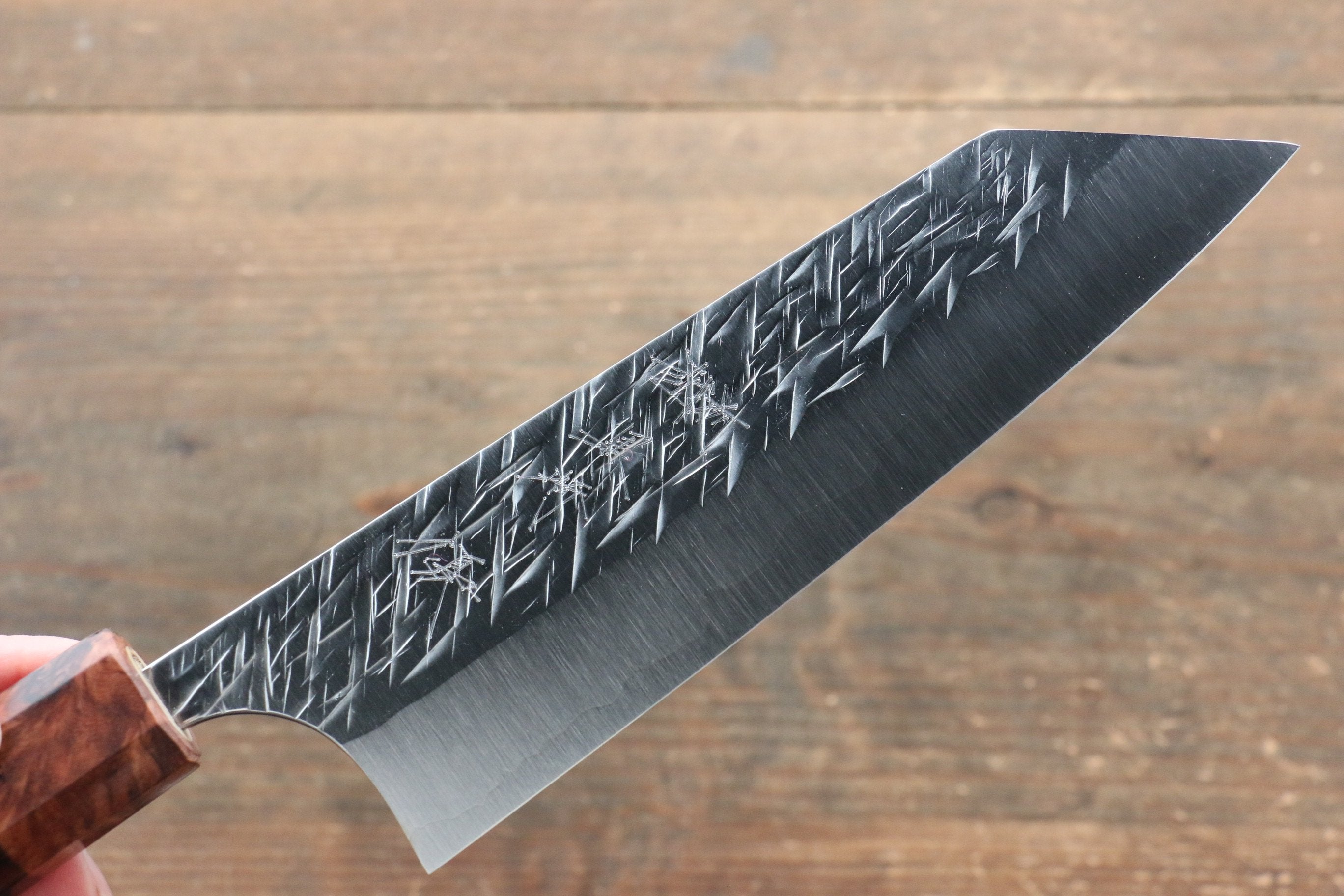 Yu Kurosaki Raijin Cobalt Special Steel Hammered Bunka 165mm - Seisuke Knife