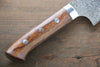 Takeshi Saji SG2 Black Damascus Santoku 180mm Ironwood Handle - Seisuke Knife - Slide 9