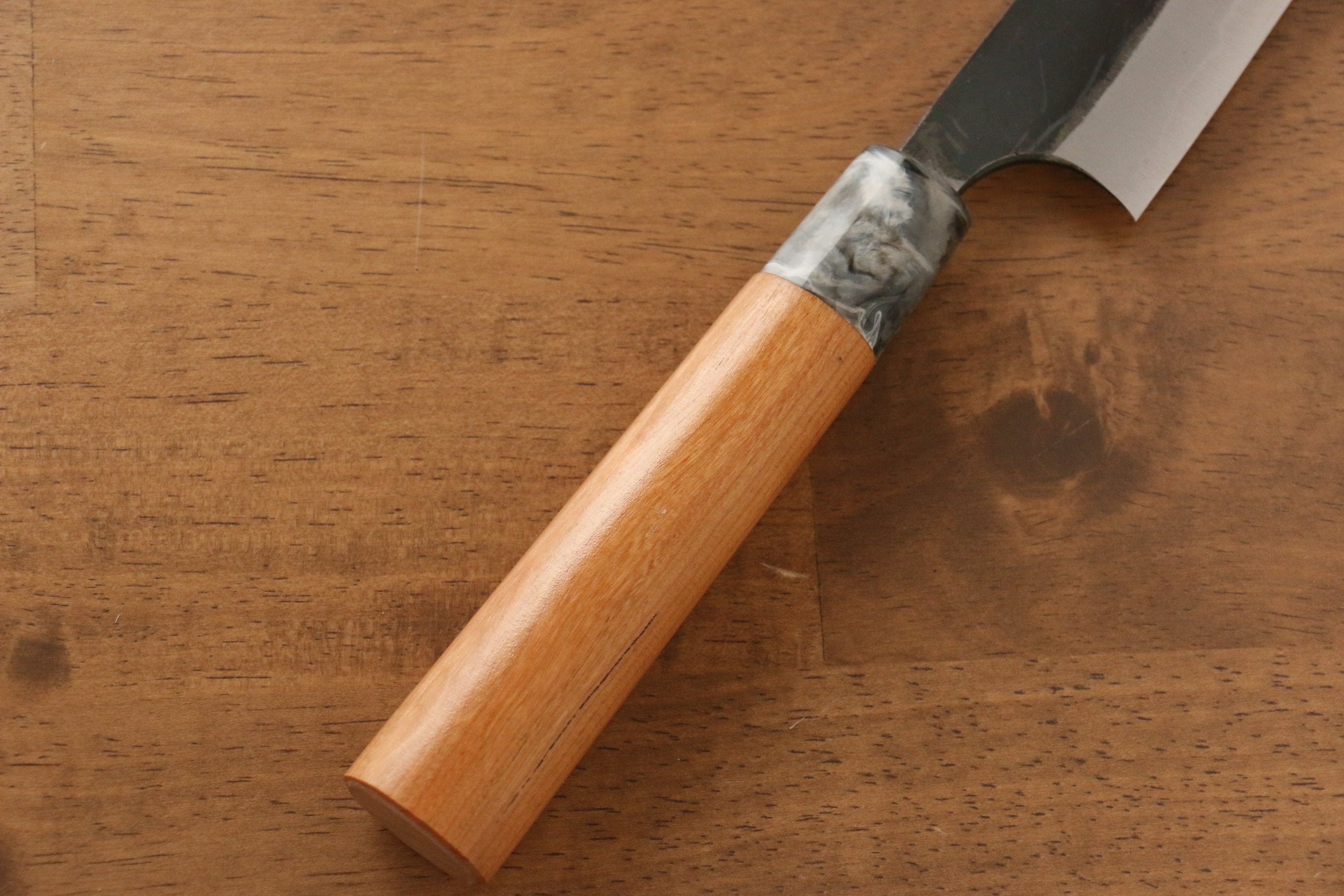 Masakage Mizu Blue Steel No.2 Black Finished Sujihiki 270mm with American Cherry Handle - Seisuke Knife
