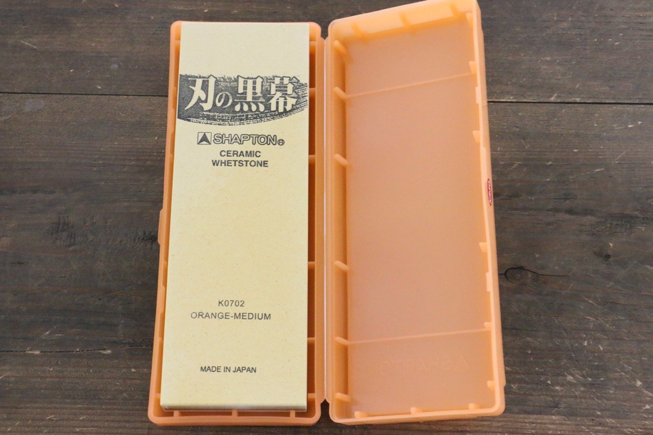 Shapton Kuromaku Series Medium Sharpening Stone Orange - #1000 - Seisuke Knife