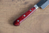 Seisuke Blue Super Hammered Kurouchi Petty-Utility 135mm Red Pakka wood Handle - Seisuke Knife - Slide 6