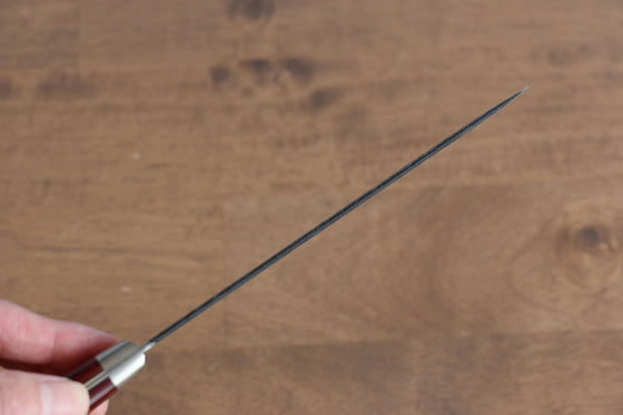 Seisuke Blue Super Hammered Kurouchi Petty-Utility 135mm Red Pakka wood Handle - Seisuke Knife