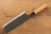 Masakage Koishi Blue Super Black Finished Nakiri 165mm with American Cherry Handle - Seisuke Knife