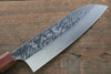 Yu Kurosaki Raijin Cobalt Special Steel Hammered Santoku 165mm - Seisuke Knife