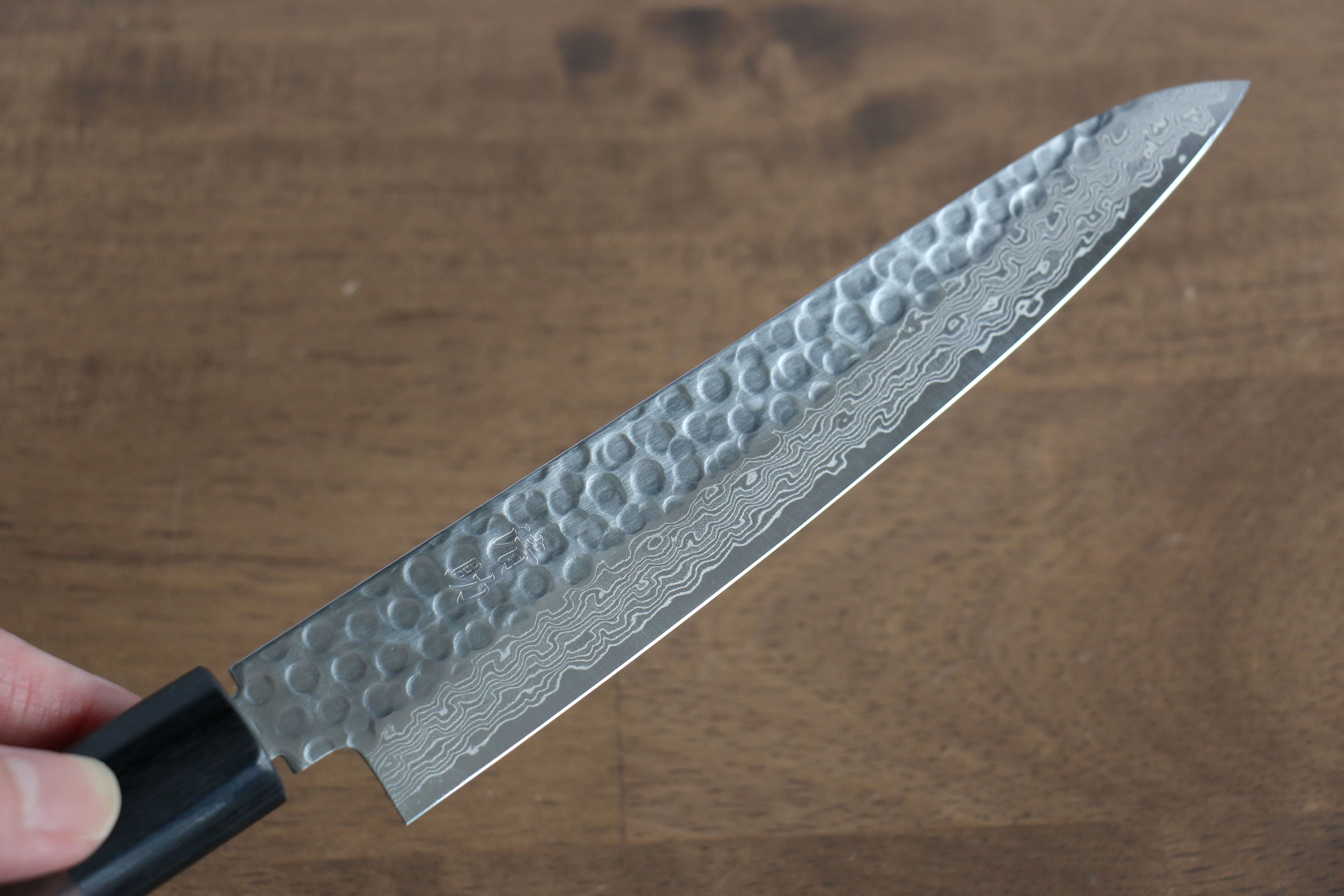 Seisuke Sumi VG10 16 Layer Hammered Damascus Petty-Utility 150mm Shitan Handle - Seisuke Knife