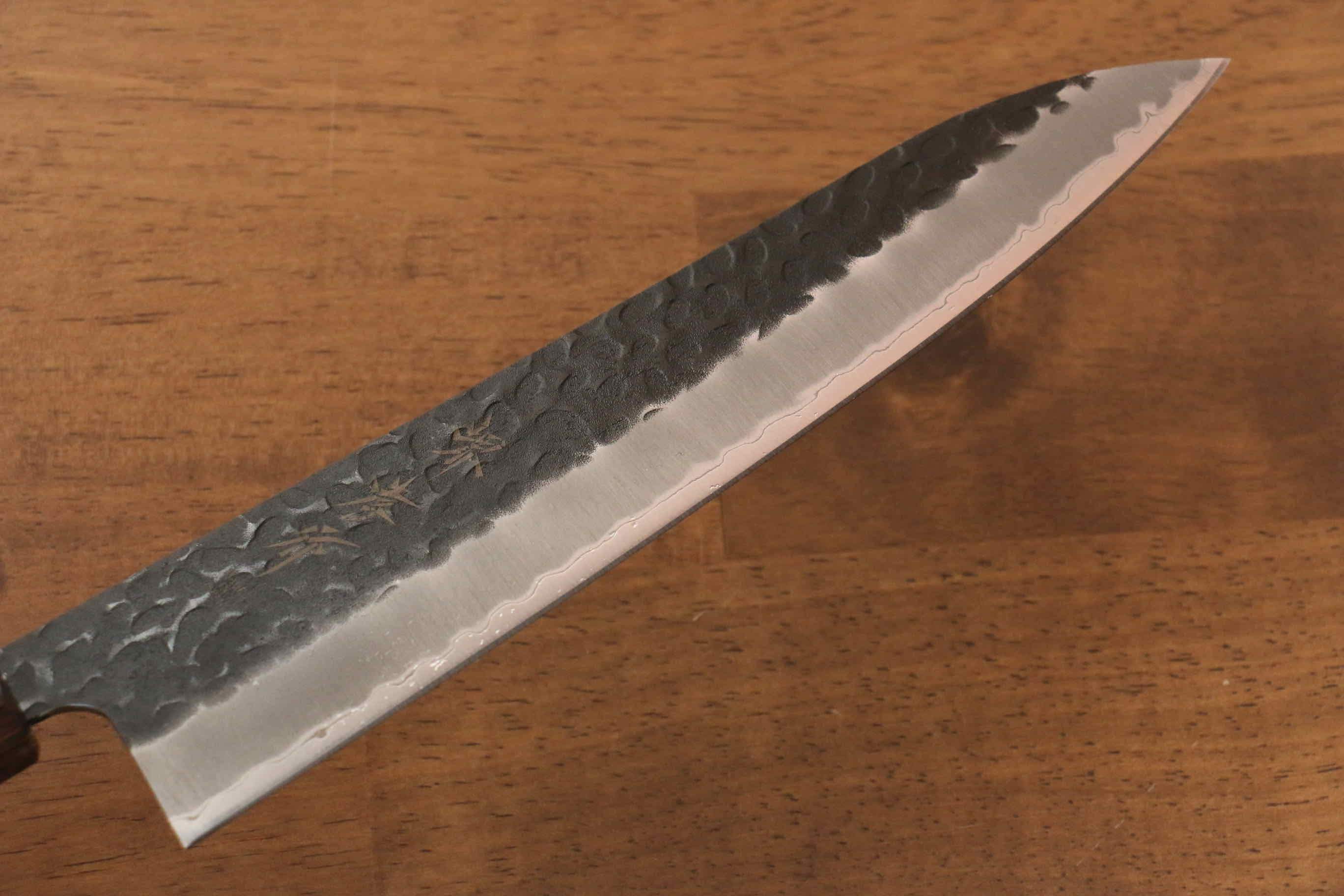 Sakai Takayuki Blue Super Hammered Black Finished Gyuto 210mm - Seisuke Knife