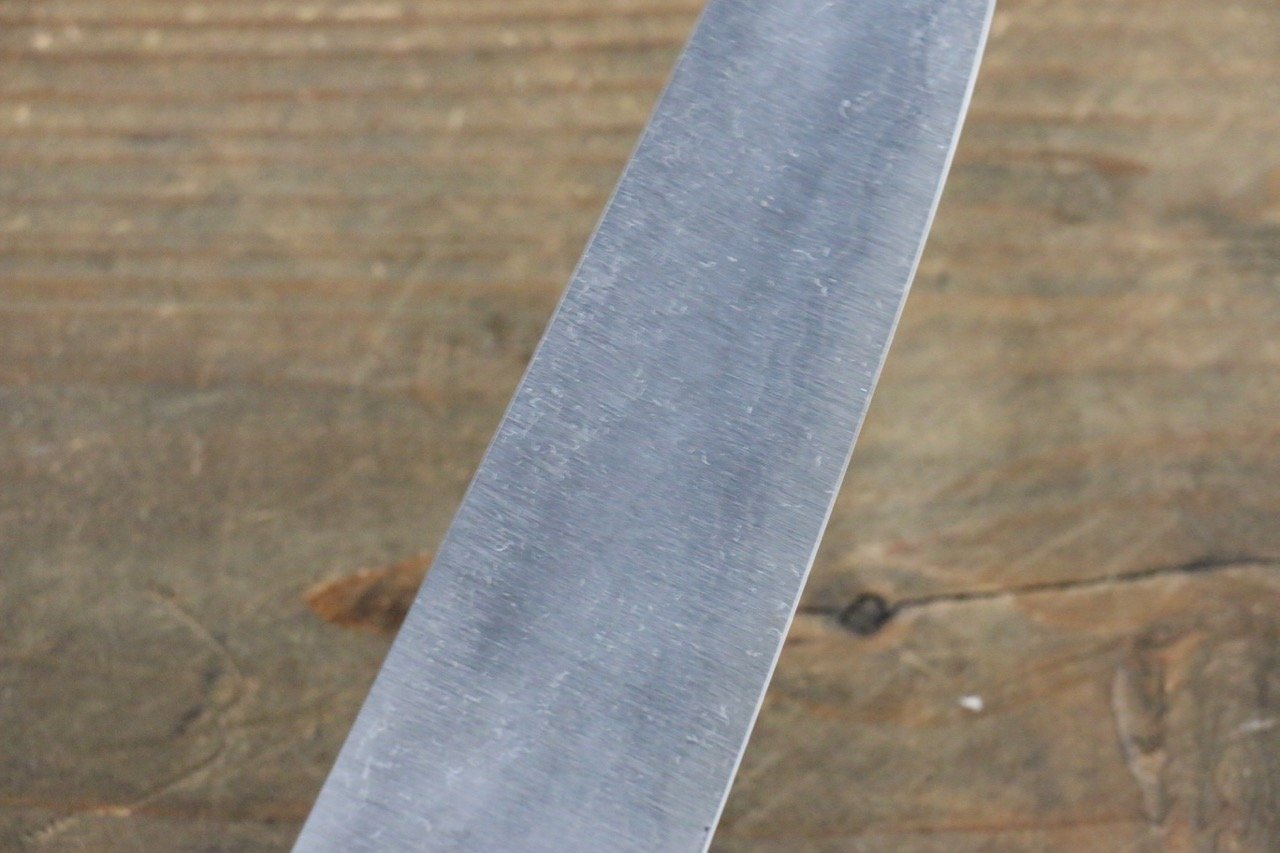 Shungo Ogata White Steel No.2 Damascus Petty-Utility 135mm Shitan Handle - Seisuke Knife