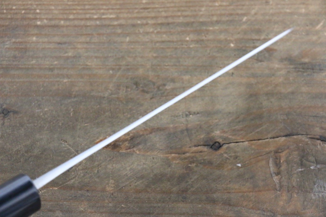 Shungo Ogata White Steel No.2 Damascus Petty-Utility 135mm Shitan Handle - Seisuke Knife