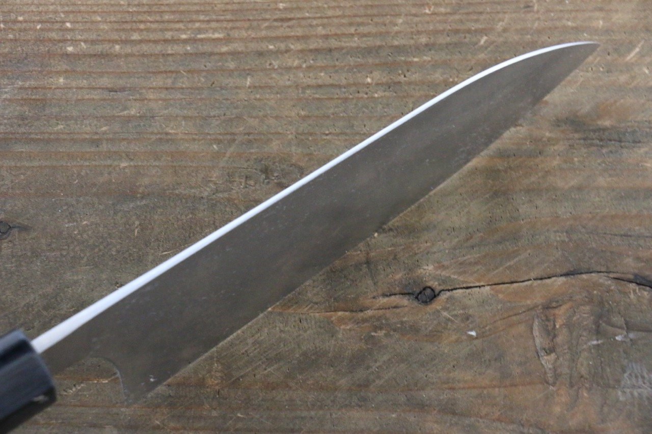 Shungo Ogata White Steel No.2 Damascus Petty-Utility 135mm Shitan Handle - Seisuke Knife