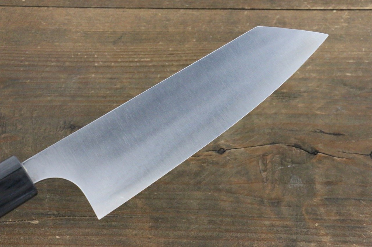 Shungo Ogata White Steel No.2 Damascus Bunka 165mm Shitan Handle - Seisuke Knife