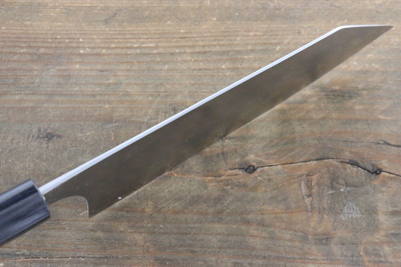 Shungo Ogata White Steel No.2 Damascus Bunka 165mm Shitan Handle - Seisuke Knife