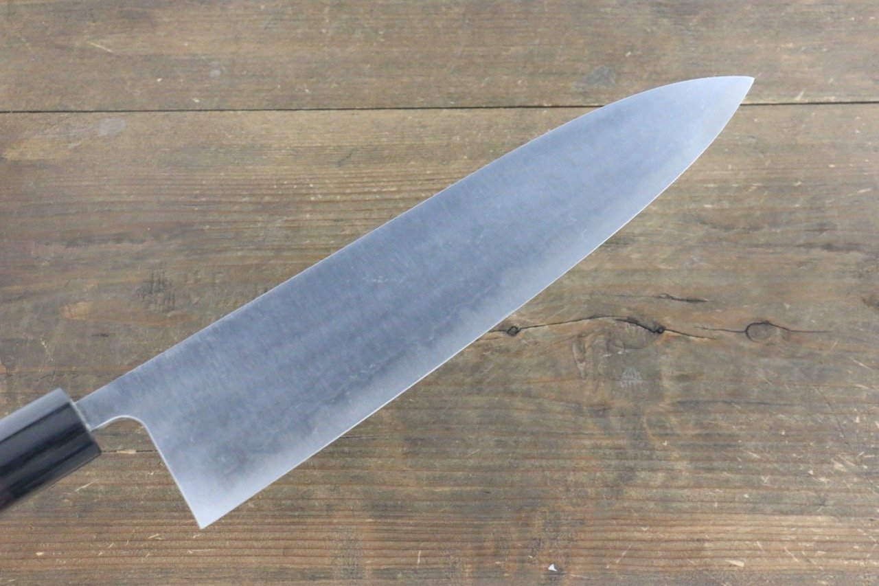 Shungo Ogata White Steel No.2 Damascus Gyuto 240mm Shitan Handle - Seisuke Knife