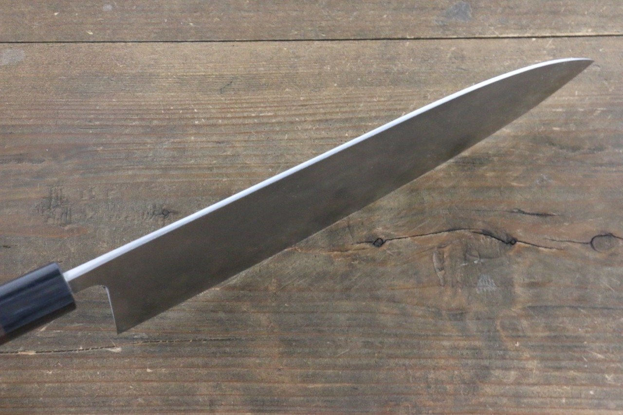 Shungo Ogata White Steel No.2 Damascus Gyuto 240mm Shitan Handle - Seisuke Knife