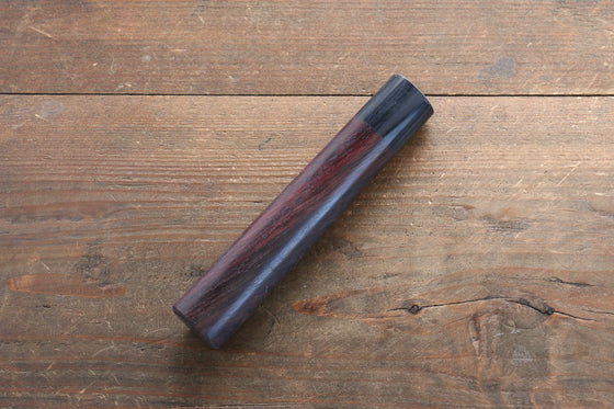 D-Shaped Shitan Rosewood Knife Handle (Gyuto 240mm) - Seisuke Knife