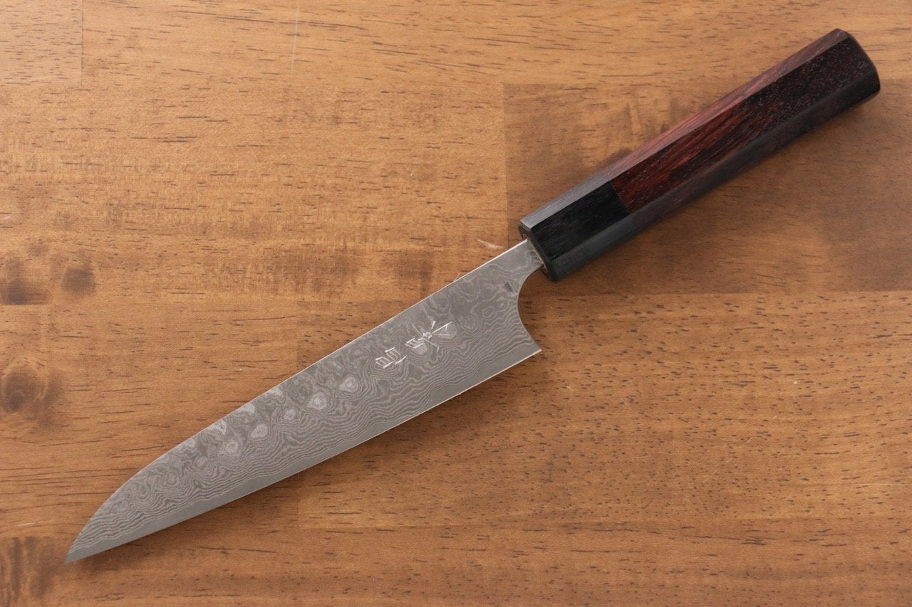 Masakage Kumo VG10 Damascus Petty-Utility 150mm Shitan Handle - Seisuke Knife