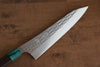 Yu Kurosaki Senko Ei SG2 Hammered Gyuto  210mm Rosewood (ferrule: Green Pakka wood) Handle - Seisuke Knife - Slide 3