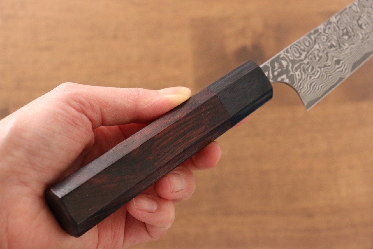 Masakage Kumo VG10 Damascus Petty-Utility 150mm Shitan Handle - Seisuke Knife
