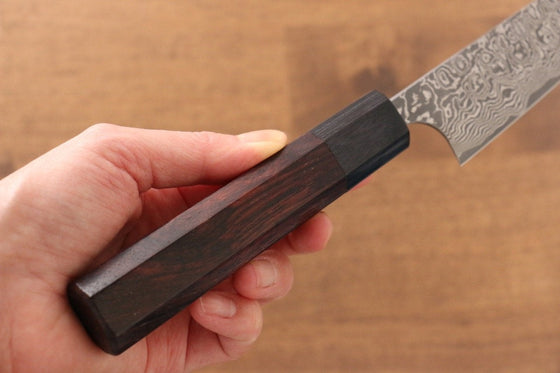 Masakage Kumo VG10 Damascus Petty-Utility 150mm with Shitan Handle - Seisuke Knife