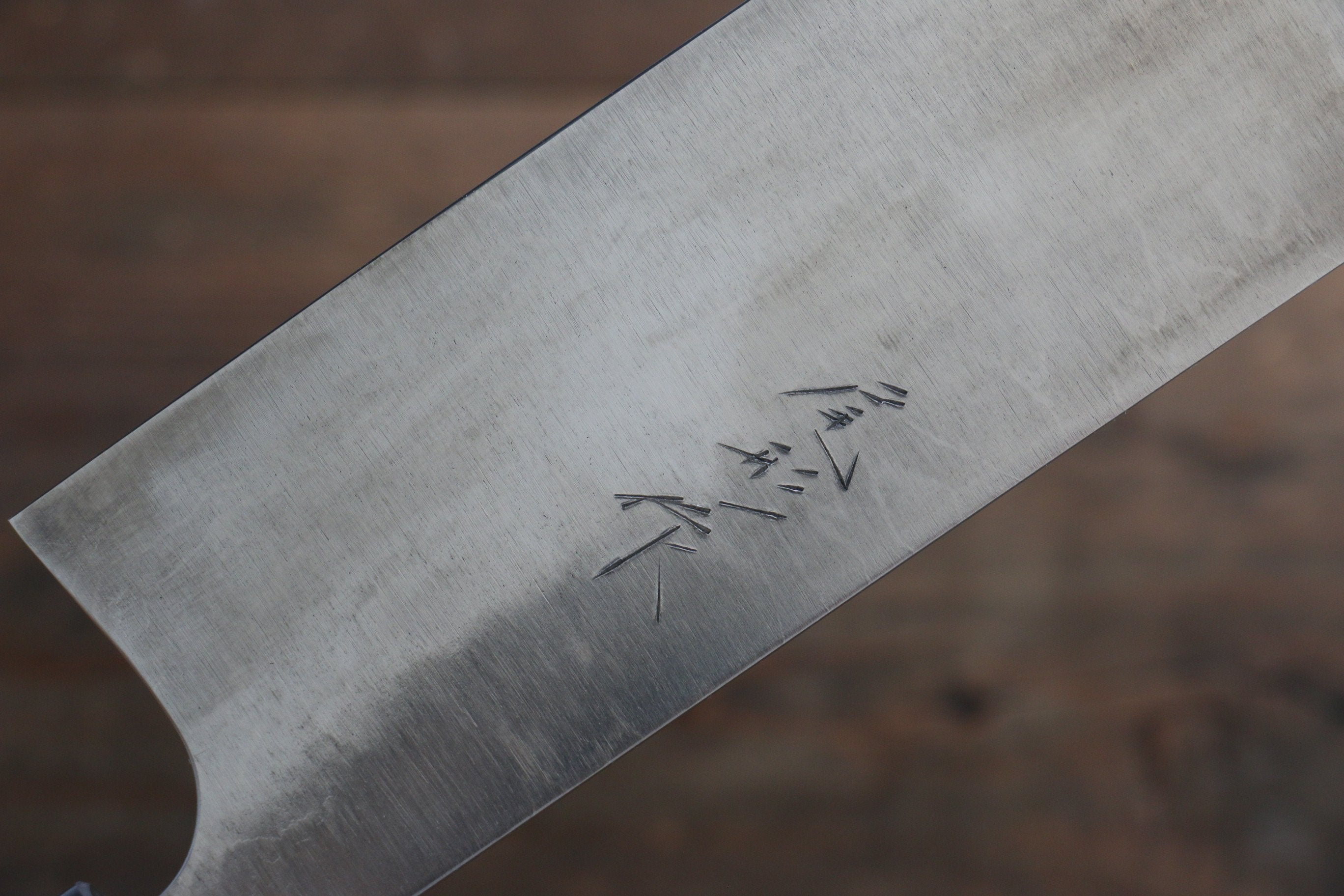 Shungo Ogata White Steel No.2 Damascus Nakiri 165mm Shitan Handle - Seisuke Knife