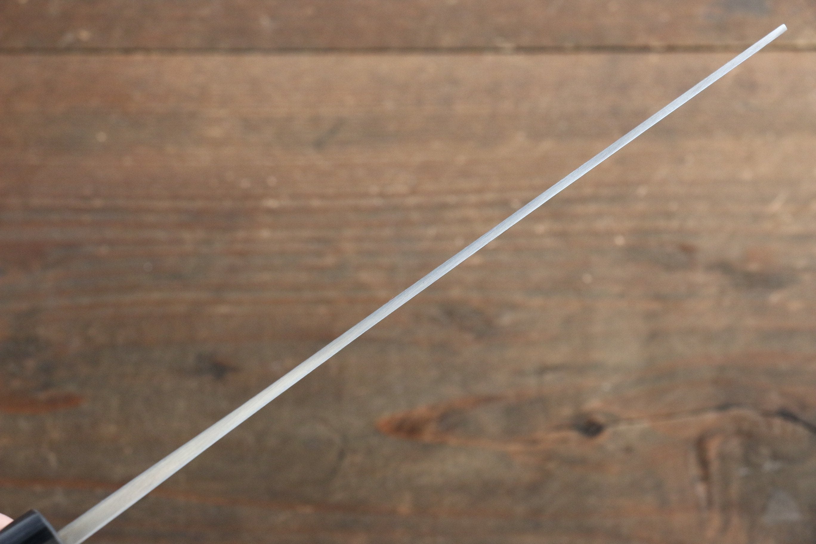 Shungo Ogata White Steel No.2 Damascus Nakiri 165mm Shitan Handle - Seisuke Knife