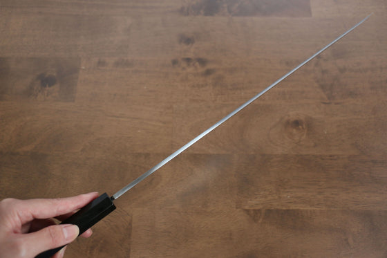Sakai Takayuki Zangetsu White Steel No.1 Sakimaru Yanagiba 330mm Ebony Wood Handle with Sheath - Seisuke Knife